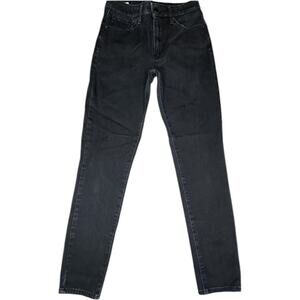 Levi's 721 High Rise Skinny Button Fly Jeans, Black, Women's Plus Size 20W